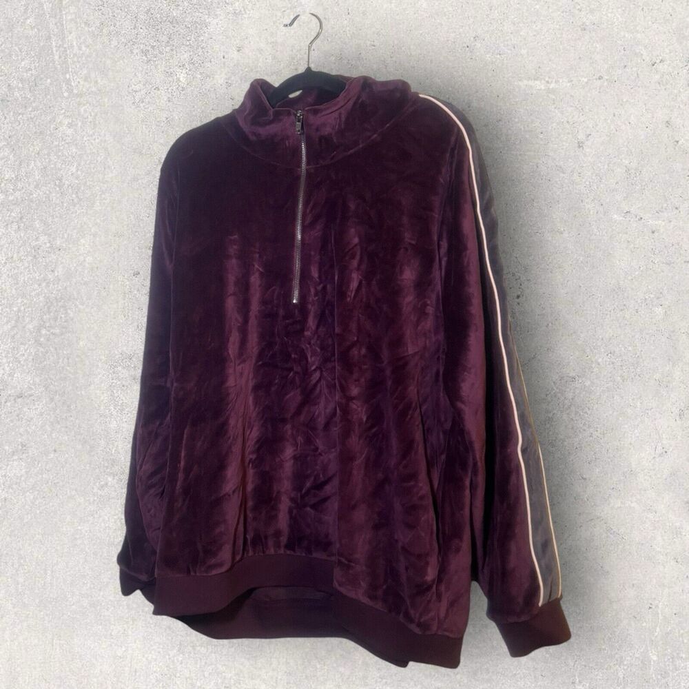Fabletics Maroon Velour Sweatsuit, 3x - Picture 1 of 13